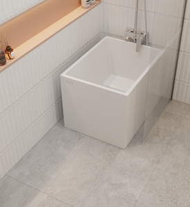 HERA Bathtub 1009, Portable HDB Bath tub in rectangular shape. Available with seat or without seat