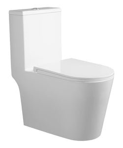 Hera Tornado Flush One Piece Toilet Bowl 7300-3