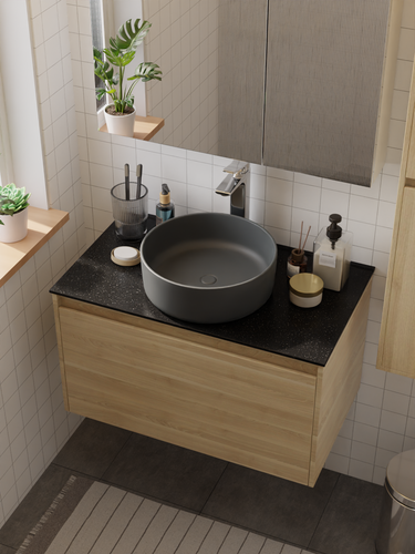 HERA Ceramic Basin Slate Grey 9514B-M105